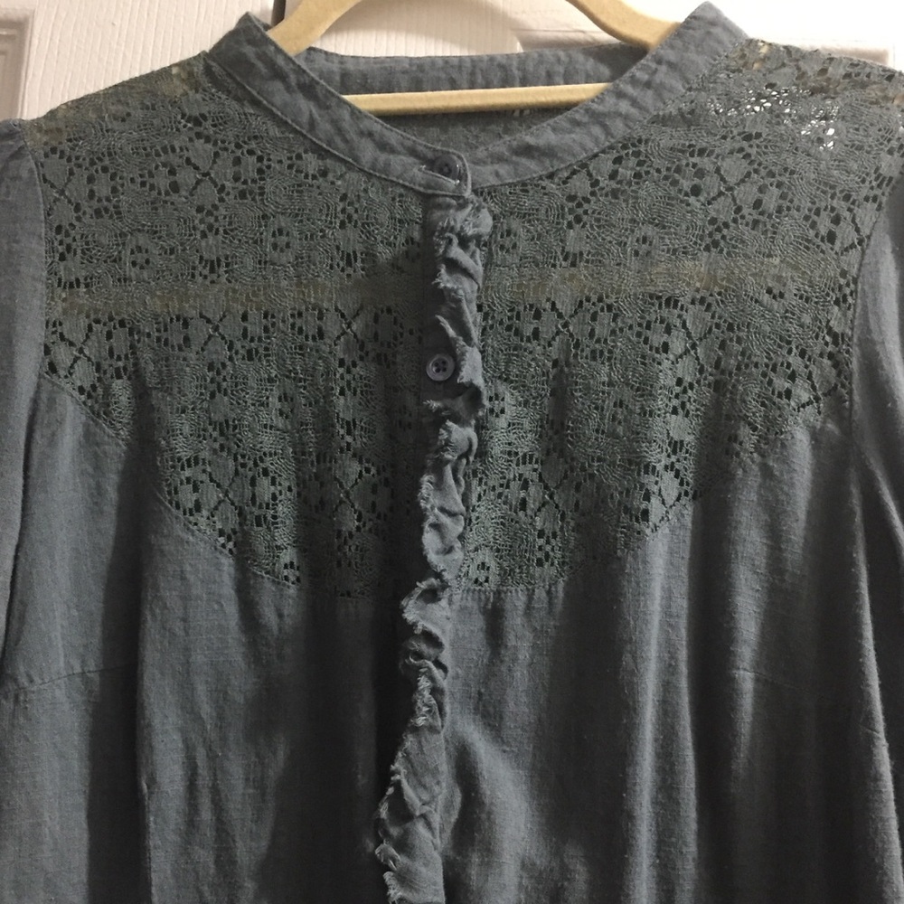 Free People Button Down Blouse